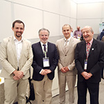 На фото А.Н.Веракса, Т.М.Баптиста – президент EFPA, С.В.Леонов, Р.Гораеб – президент Бразильского психологического общества