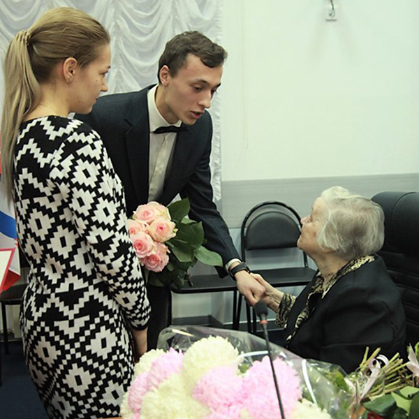 Чествования Зои Алексеевны Решетовой по случаю 100-летнего юбилея 